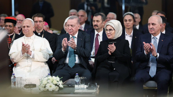 TBMM Başkanı Kurtulmuş, Papa 14. Leo’nun Katılımıyla Cumhurbaşkanlığı Millet Kütüphanesinde Gerçekleştirilen Toplantıya Katıldı - Resim: 1