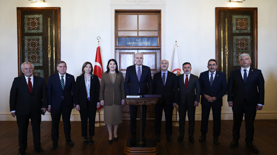 TBMM Başkanı Kurtulmuş, Adana Valiliğini Ziyaret Etti - Resim: 4