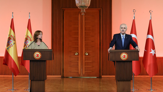 TBMM Başkanı Kurtulmuş, İspanya Temsilciler Meclisi Başkanı Armengol ile Ortak Basın Toplantısı Düzenledi - Resim: 25