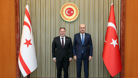 TBMM Başkanı Kurtulmuş, KKTC Cumhuriyet Meclisi Başkanı Öztürkler ile Görüştü - Resim: 1