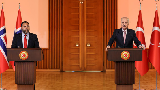 TBMM Başkanı Kurtulmuş, Norveç Parlamentosu Başkanı Gharahkhani ile Ortak Basın Toplantısında Konuştu - Resim: 22