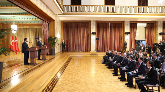 TBMM Başkanı Kurtulmuş, Norveç Parlamentosu Başkanı Gharahkhani ile Ortak Basın Toplantısında Konuştu - Resim: 6