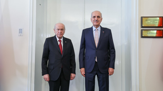 TBMM Başkanı Kurtulmuş, MHP Genel Başkanı Bahçeli'yi Ziyaret Etti - Resim: 2