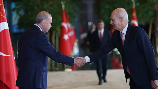 TBMM Başkanı Kurtulmuş, Cumhurbaşkanlığı Külliyesindeki Törene Katıldı - Resim: 1