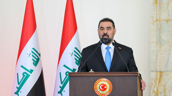 TBMM Başkanı Kurtulmuş, Irak Temsilciler Meclisi Başkanı Halbusi ile Ortak Basın Toplantısı Düzenledi - Resim: 5