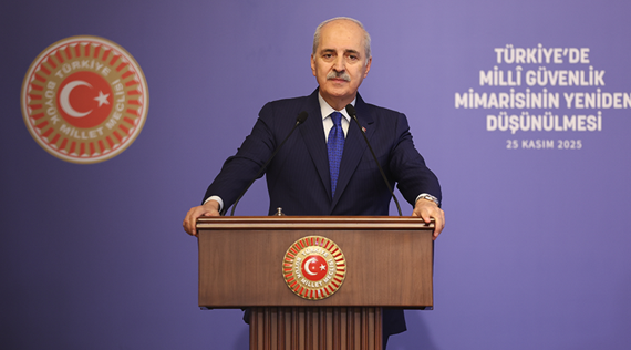 TBMM Başkanı Kurtulmuş, "Türkiye'de Milli Güvenlik Mimarisinin Yeniden Düşünülmesi" Programında Konuştu