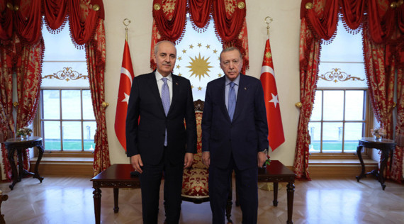 Cumhurbaşkanı Erdoğan, TBMM Başkanı Kurtulmuş’u Kabul Etti