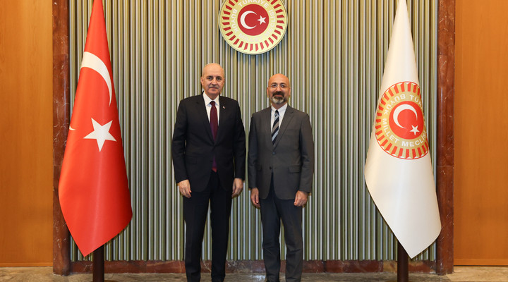 TBMM Başkanı Kurtulmuş, Türkiye Maarif Vakfı Başkanı Özdil'i Kabul Etti