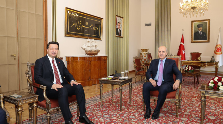 TBMM Başkanı Kurtulmuş, Saadet Partisi Genel Başkanı Arıkan'ı Kabul Etti