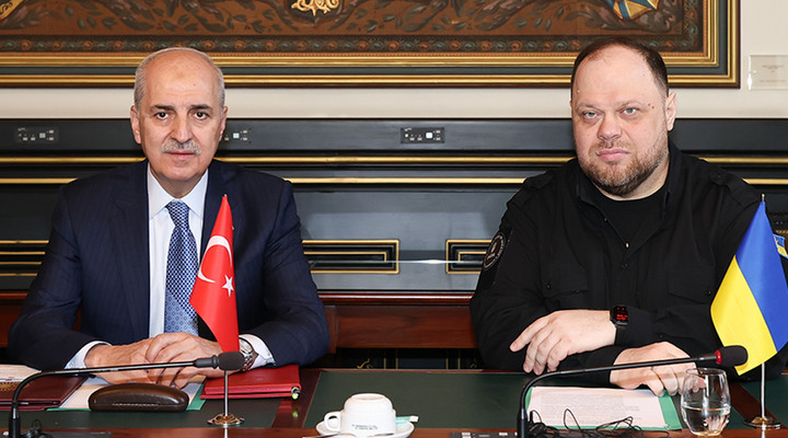 TBMM Başkanı Kurtulmuş, Brüksel’de Ukrayna Meclis Başkanı Stefanchuk İle Görüştü