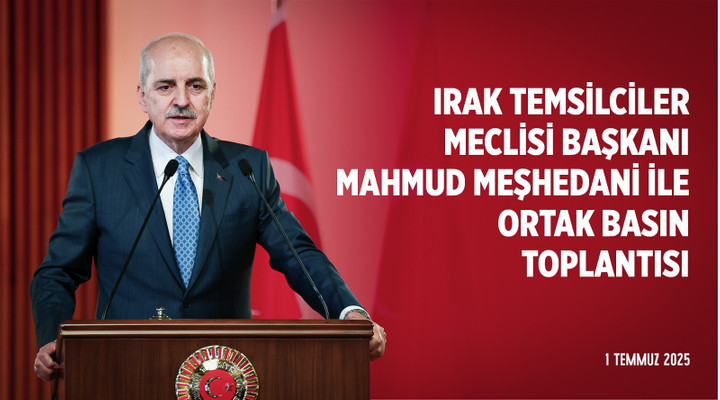 Irak Temsilciler Meclisi Başkanı Mahmud Meşhedani ile Ortak Basın Toplantısı
