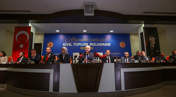 TBMM BAŞKANI KURTULMUŞ, AFYONKARAHİSAR SİVİL TOPLUM BULUŞMASI PROGRAMI’NDA KONUŞTU