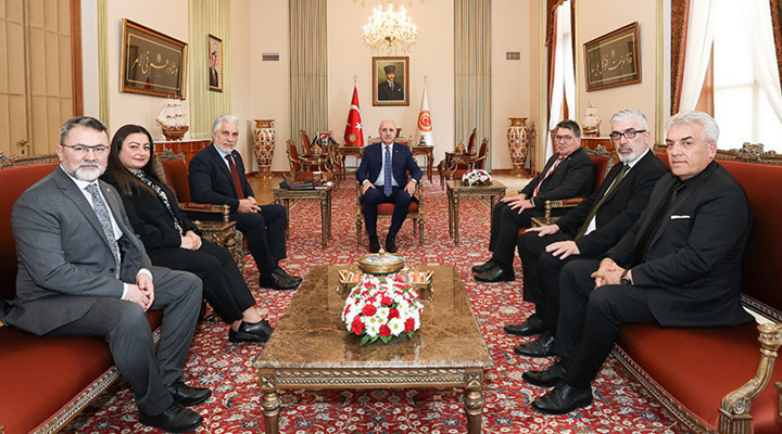 TBMM Başkanı Kurtulmuş, ATİB Genel Başkanı Cengiz'i Kabul Etti