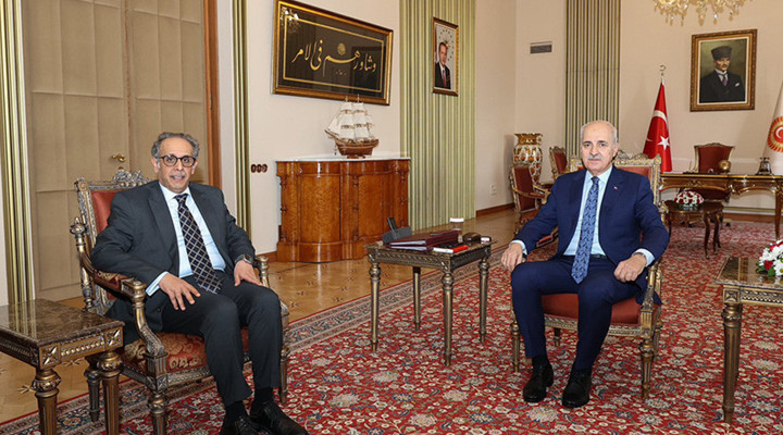 TBMM Başkanı Kurtulmuş, Kuveyt’in Ankara Büyükelçisi Aladwani’yi Kabul Etti
