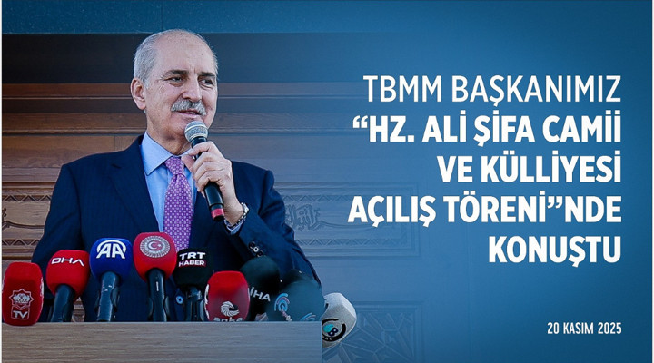 Aksaray’da Hz. Ali Şifa Camii ve Külliyesi Açılış Töreni’ndeyiz.