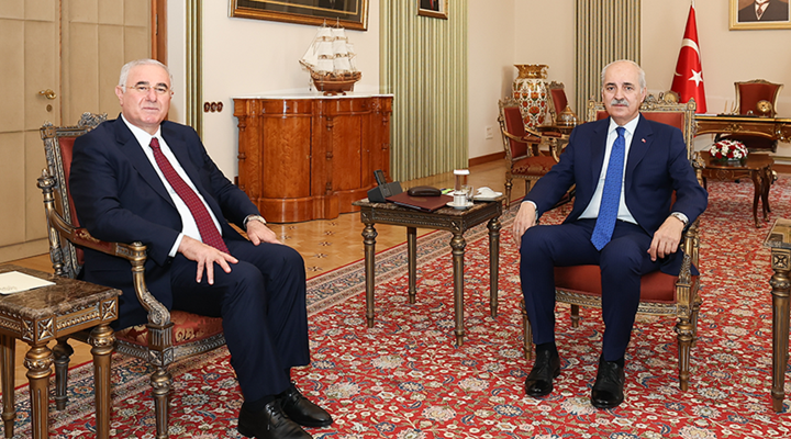 TBMM Başkanı Kurtulmuş, Kamu Başdenetçisi Akarca'yı Kabul Etti