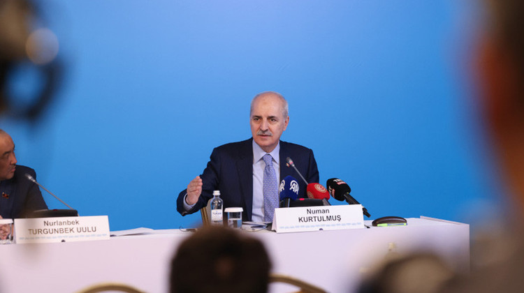 TBMM BAŞKANI KURTULMUŞ, TÜRKPA 14’ÜNCÜ GENEL KURULU’NUN ARDINDAN DÜZENLENEN ORTAK BASIN TOPLANTISINDA KONUŞTU