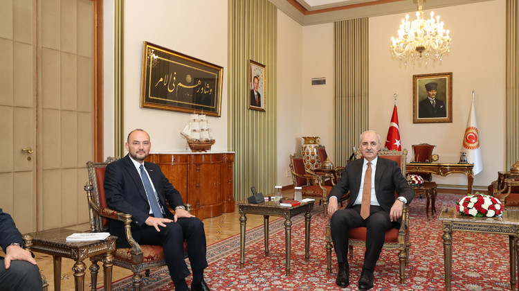 TBMM Başkanı Kurtulmuş, Müstakil Sanayici Ve İşadamları Derneği Genel Başkanı Özdemir’i Kabul Etti