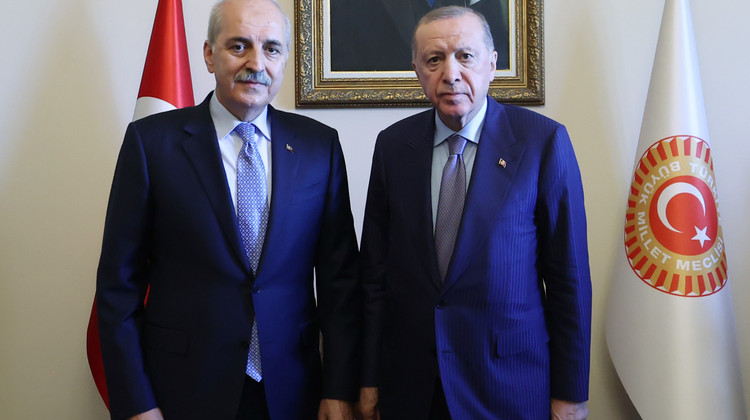 Cumhurbaşkanı Erdoğan, TBMM Başkanı Kurtulmuş’u Ziyaret Etti