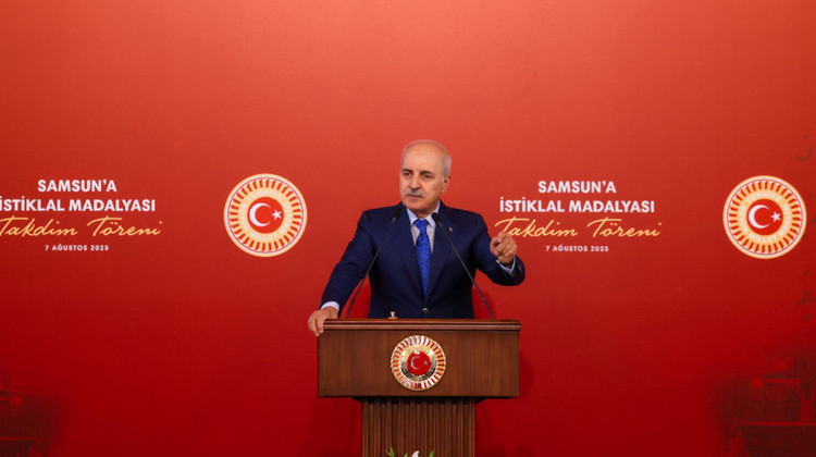 TBMM BAŞKANI KURTULMUŞ, SAMSUN’A İSTİKLAL MADALYASI TAKDİM TÖRENİ’NDE KONUŞTU