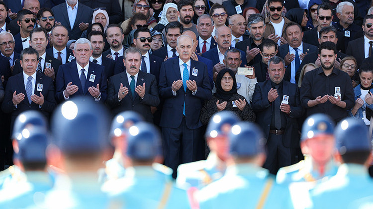 TBMM Başkanı Kurtulmuş, Eski Milletvekili Ökkeş Şendiller İçin Meclis'te Düzenlenen Cenaze Törenine Katıldı
