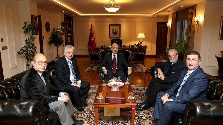 Kurtulmuş, Başpiskopos Zekiyan'ı kabul etti