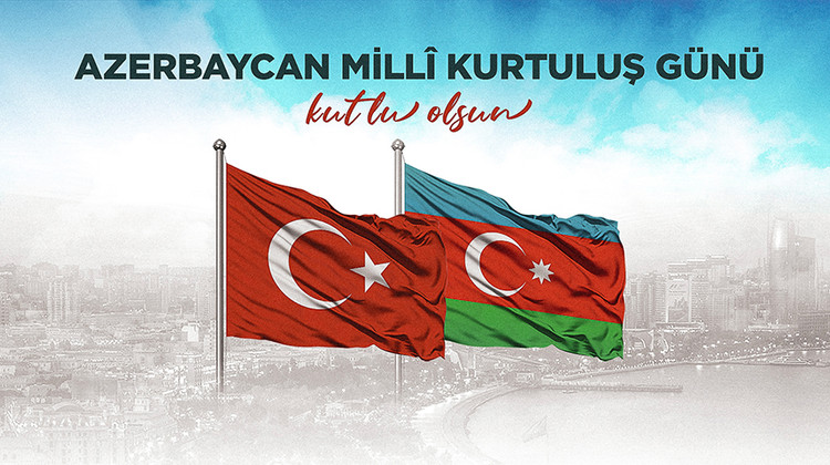 TBMM BAŞKANI KURTULMUŞ, AZERBAYCAN MİLLİ KURTULUŞ GÜNÜ’NÜ KUTLADI