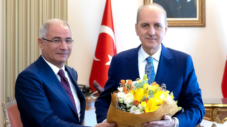 TBMM BAŞKANI KURTULMUŞ, AK PARTİ GENEL BAŞKANVEKİLİ ALA'YI KABUL ETTİ