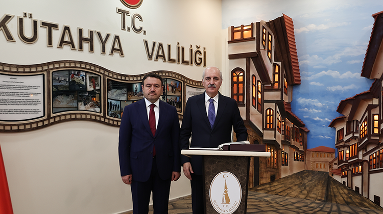 TBMM BAŞKANI KURTULMUŞ, KÜTAHYA VALİLİĞİNİ ZİYARET ETTİ