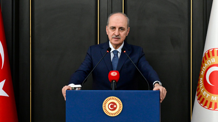 TBMM BAŞKANI KURTULMUŞ, TÜRK PARLAMENTERLER BİRLİĞİ ÜYELERİYLE BİR ARAYA GELDİ