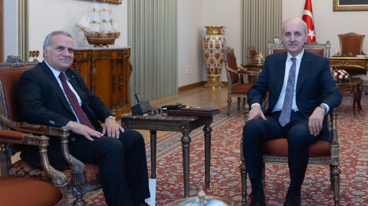 TBMM BAŞKANI KURTULMUŞ, İTALYA’NIN ANKARA BÜYÜKELÇİSİ MARRAPODİ’Yİ KABUL ETTİ