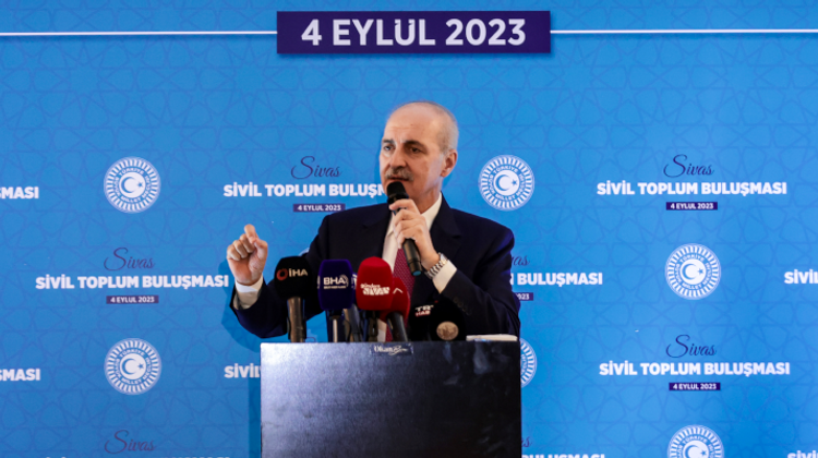 TBMM BAŞKANI KURTULMUŞ, SİVAS'TA SİVİL TOPLUM BULUŞMASI PROGRAMINDA KONUŞTU