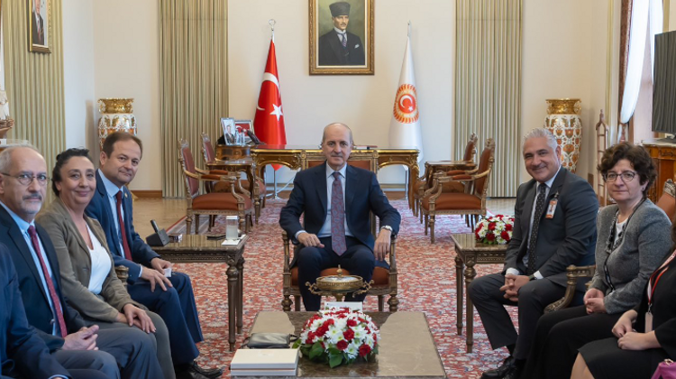 TBMM BAŞKANI NUMAN KURTULMUŞ, PMD YÖNETİM KURULUNU KABUL ETTİ