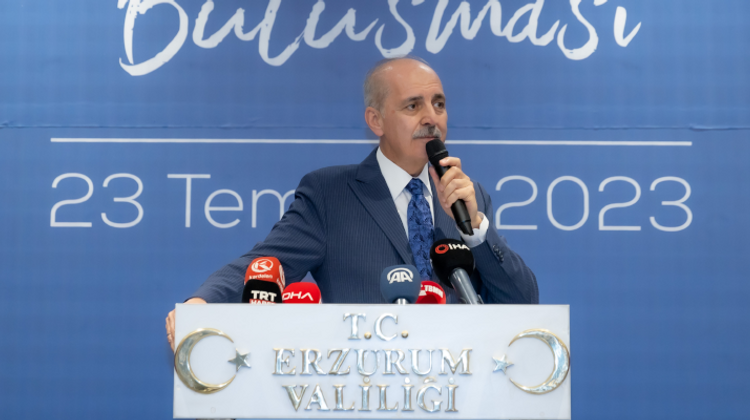 TBMM BAŞKANI KURTULMUŞ, ERZURUM'DA STK TEMSİLCİLERİYLE BULUŞTU