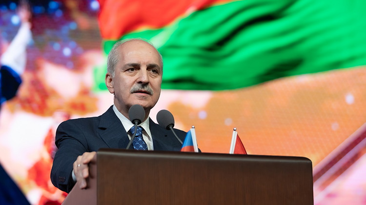 TBMM BAŞKANI KURTULMUŞ, CUMHURBAŞKANLIĞI KÜLLİYESİNDEKİ “AZERBAYCAN BAĞIMSIZLIK GÜNÜ” PROGRAMINDA KONUŞTU